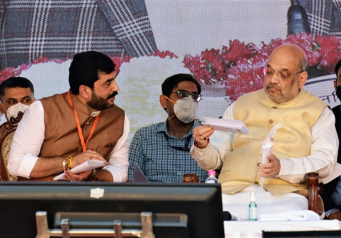 Union Home Minister Shri. Amit ji Shah for Inauguration of Chhatrapati Shivaji Maharaj "Shiv Shrusti" in Pune